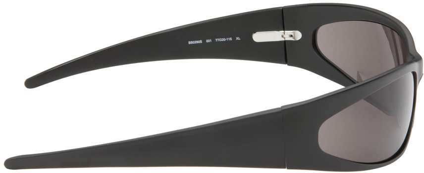 Balenciaga Black Reverse Xpander 2.0 Rectangle Sunglasses