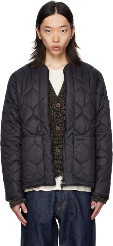 Photo: Barbour Black Re-Engineered Utility Liddesdale Quilted Jacket