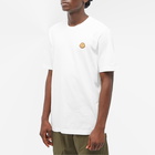 Moncler Men's Leather Patch T-Shirt in White