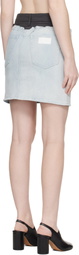 MM6 Maison Margiela Blue Denim Miniskirt