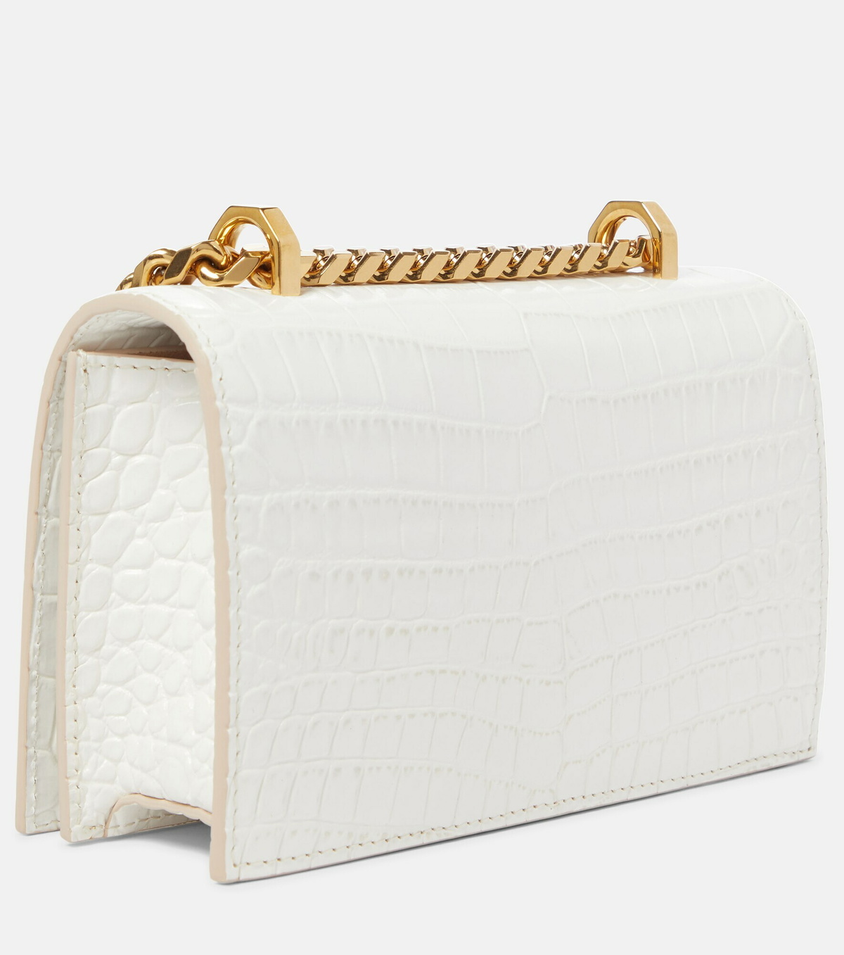 Alexander McQueen - Jewelled Satchel Mini leather crossbody bag