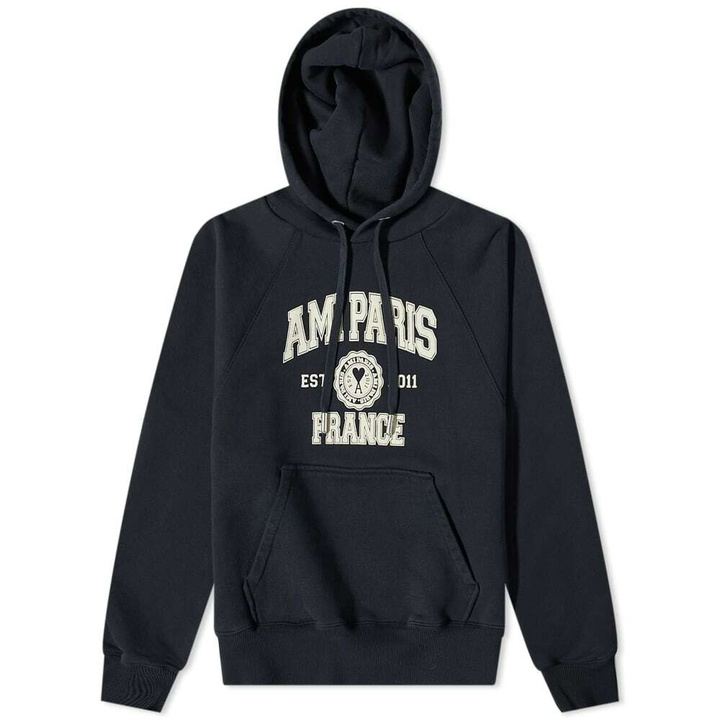 Photo: AMI Men's Paris Popover Hoody in Black