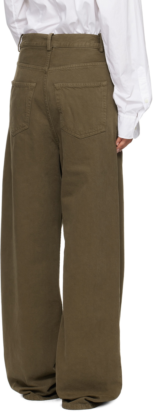 Ann Demeulemeester Green Polly 5 Pocket High-Comfort Jeans Ann