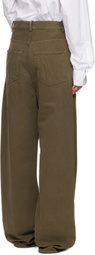 Ann Demeulemeester Green Polly 5 Pocket High-Comfort Jeans
