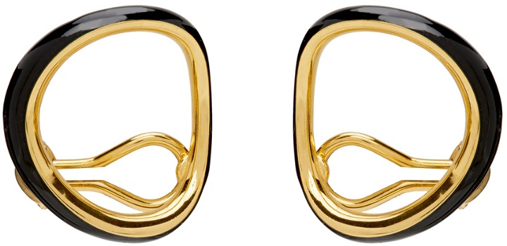Photo: Charlotte Chesnais Gold & Black Naho Original Earrings