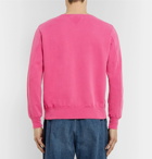 Remi Relief - Distressed Loopback Cotton-Jersey Sweatshirt - Men - Pink