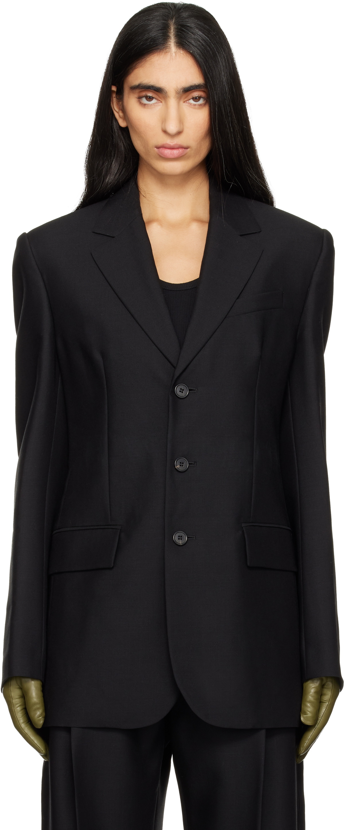WARDROBE.NYC Black Light Longline Blazer