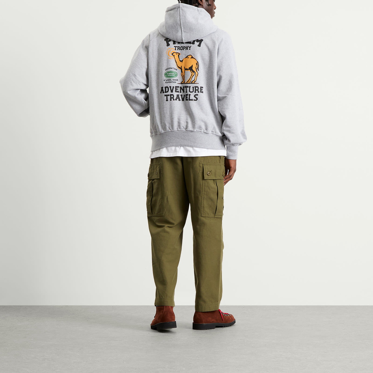 FrizmWORKS Men's Trophy Pullover Hoodie in Gray