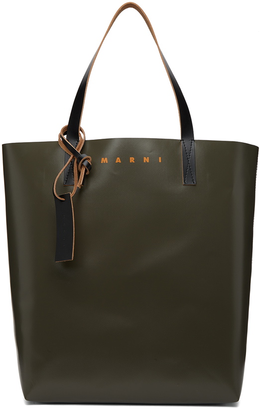 Photo: Marni Green & Brown PVC Shopping Tote