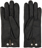 Ernest W. Baker Black Studded Gloves