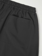 UMIT BENAN - Julian Straight-Leg Virgin Wool Drawstring Trousers - Black