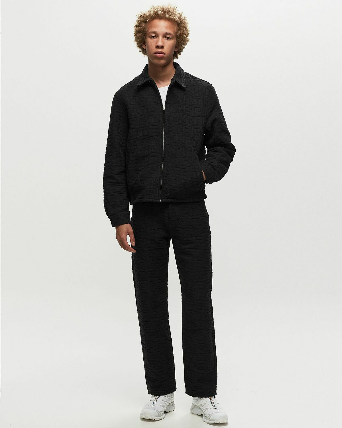 Arte Antwerp Jacquard Abstract Arte Jacket Black Overshirts Arte