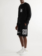GIVENCHY - Logo-Embroidered Cotton-Jersey Shorts - Black