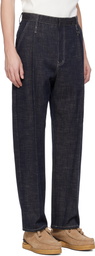 WOOYOUNGMI Navy Pinched Seam Jeans