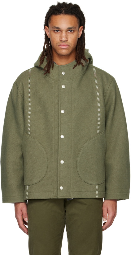 Photo: 3MAN Green Blanket Jacket