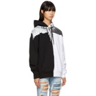 Marcelo Burlon County of Milan Black and White Aish Hoodie