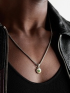 David Yurman - Evil Eye Sterling Silver, 18-Karat Gold and Emerald Pendant