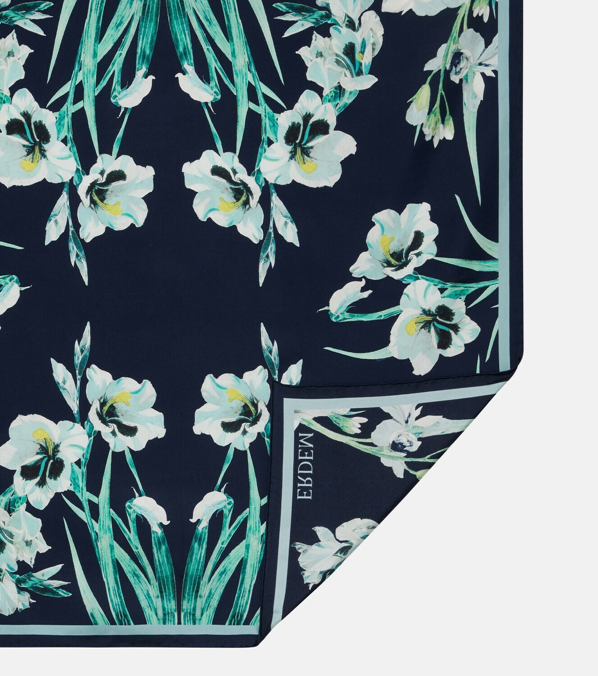 Erdem Floral silk twill scarf