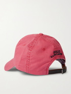 POLO RALPH LAUREN - Logo-Embroidered Stretch-Cotton Twill Baseball Cap - Red