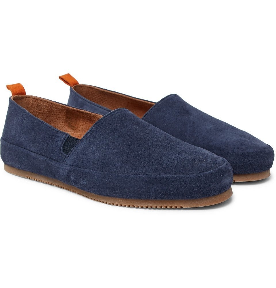 Mulo - Suede Driving Shoes - Navy Mulo