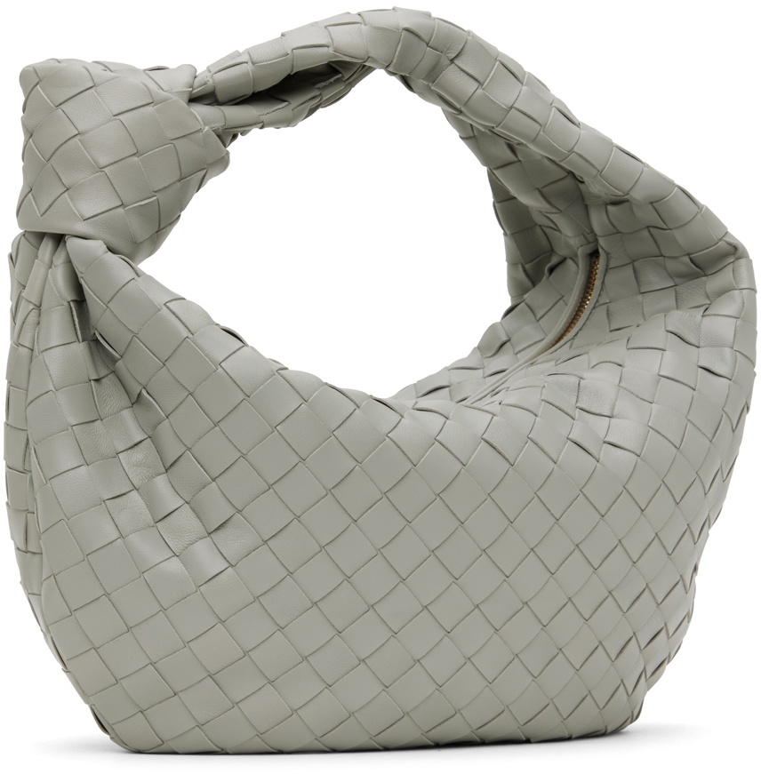 Bottega Veneta Gray Teen Jodie Shoulder Bag