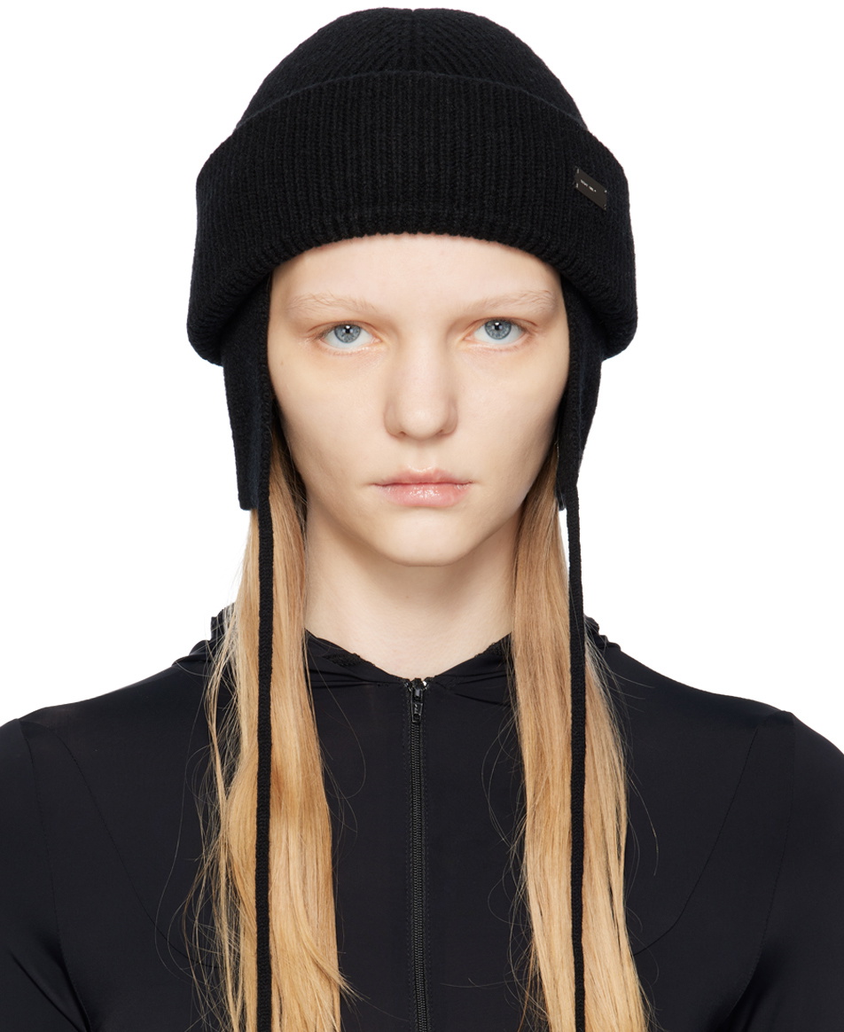HELIOT EMIL Black & Gray Adaxial Beanie Heliot Emil