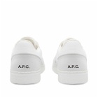 A.P.C. Men's Plain Sneakers in White