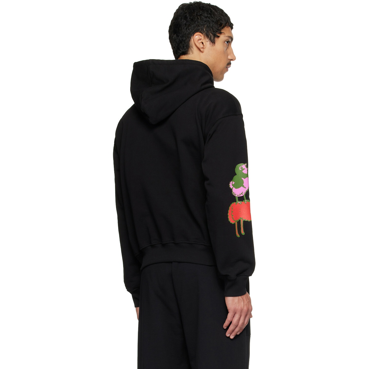 Chopova Lowena Black Woodland Baby Hoodie