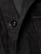 Ralph Lauren Purple label - Barron Suede Overshirt - Black