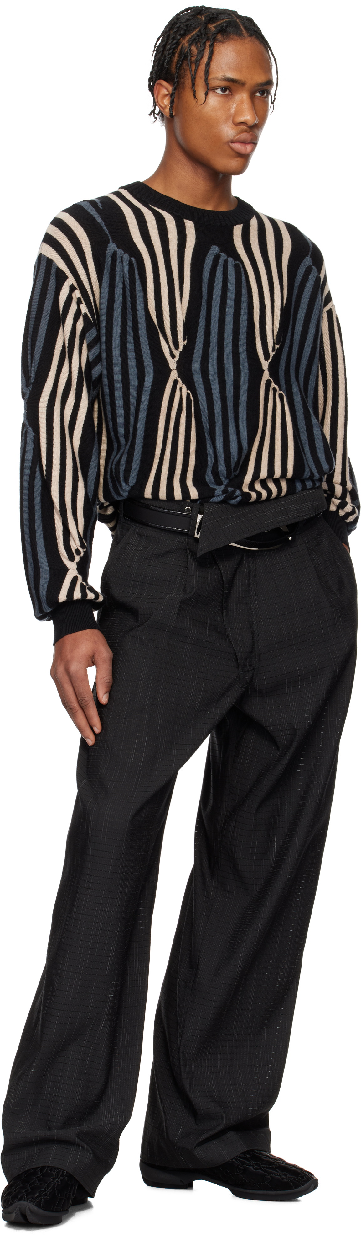 Kiko Kostadinov Black Navin Wide Trousers Kiko Kostadinov