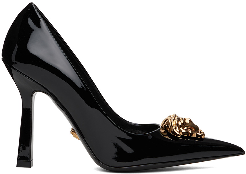 Versace Black Medusa Heels
