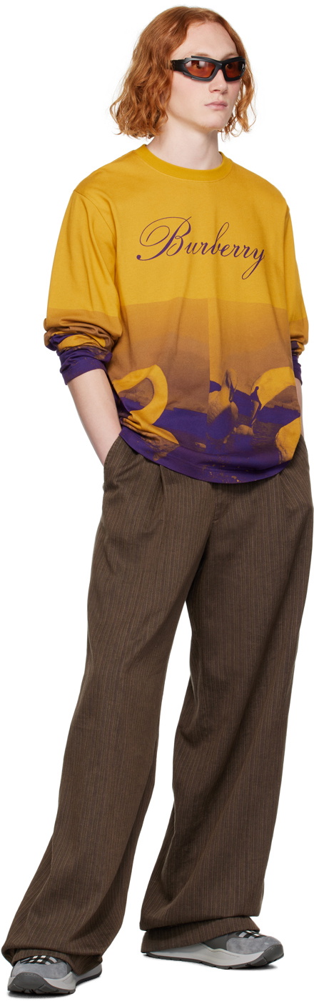 Burberry Yellow & Purple Swan Sweatshirt Burberry