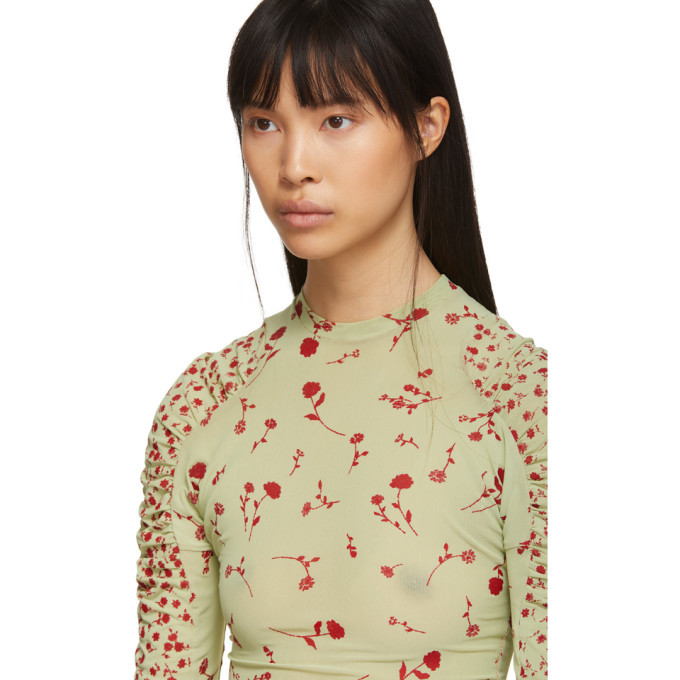 Charlotte Knowles Green Halcyon Long Sleeve T-Shirt Charlotte Knowles