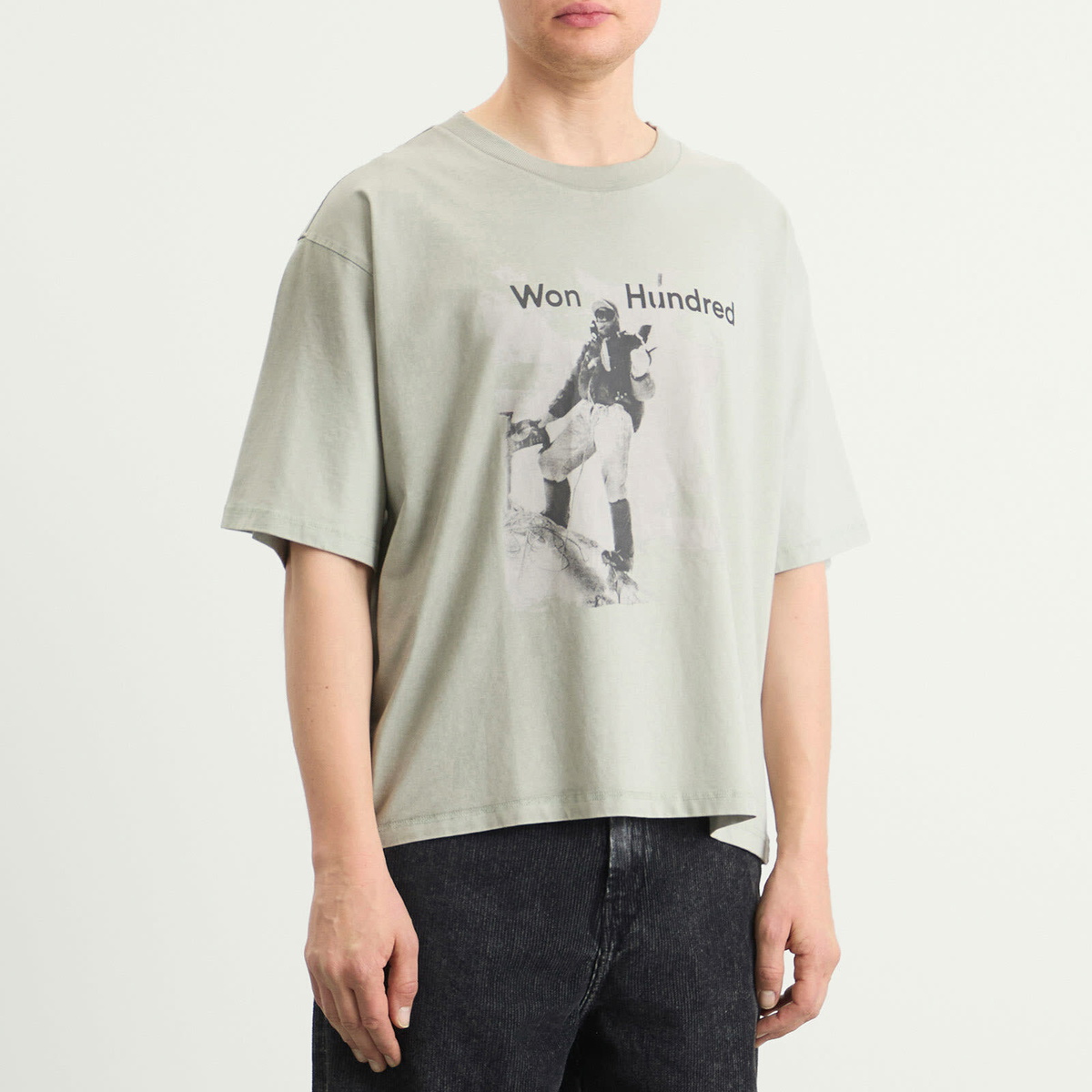 Won Hundred Men's Houston Mountain T-Shirt in Washed Puritan Grey