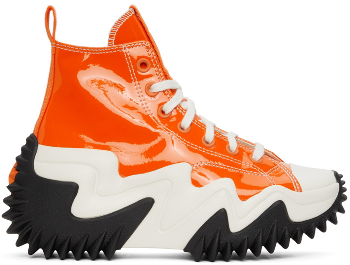Photo: Converse Orange Run Star Motion High Sneakers