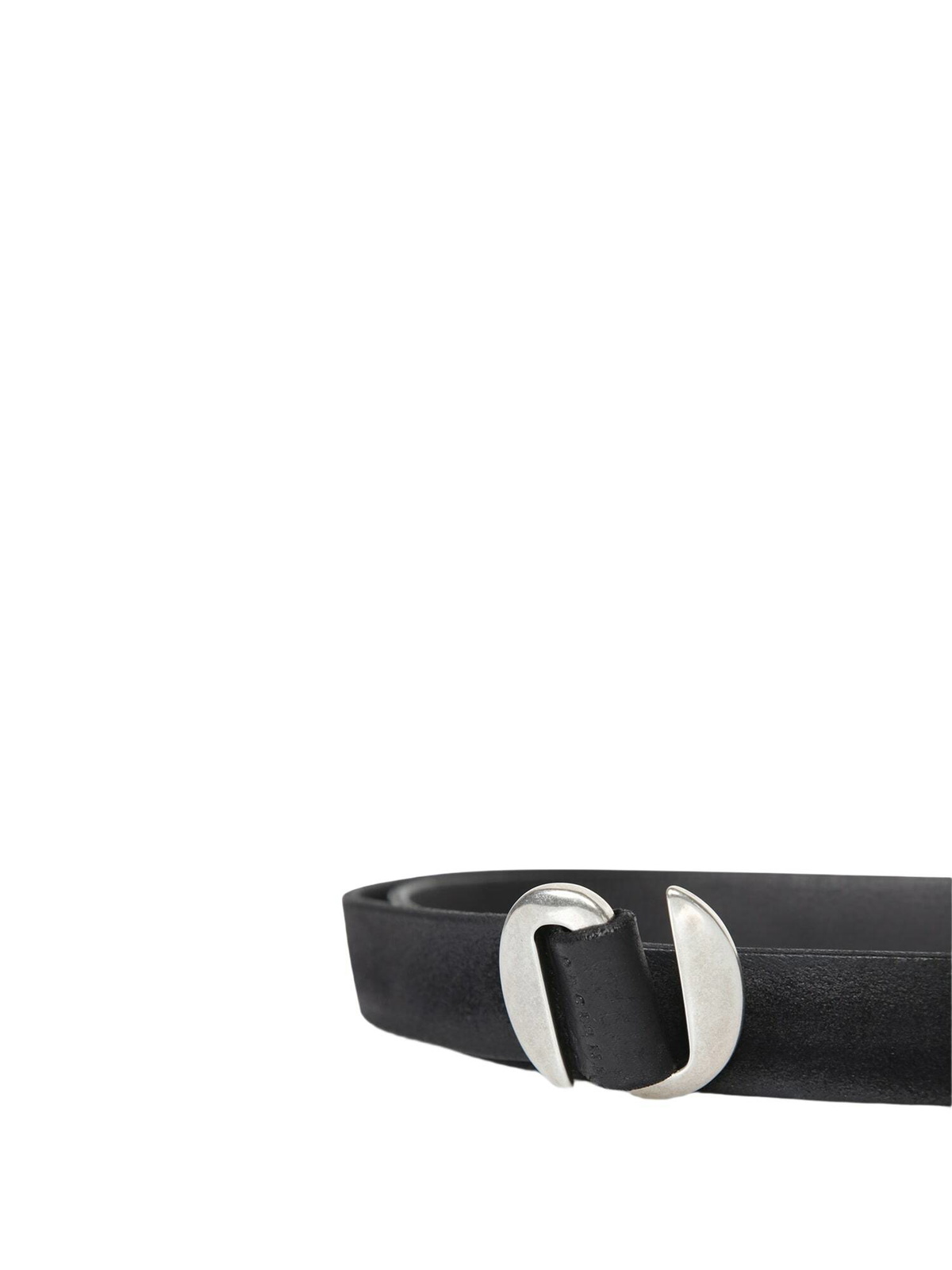 Orciani Suede Double Belt In Black