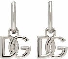 Dolce & Gabbana Silver Logo Earrings