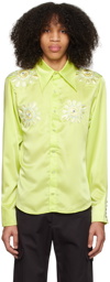 BLUEMARBLE Green Embroidered Shirt