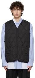 TAION Black Zip Down Vest