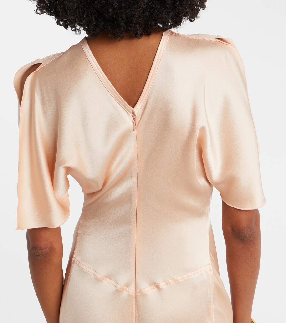 Victoria Beckham Isabella gathered satin gown