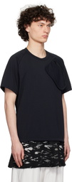 Comme des Garçons Homme Plus Black Polyester Jersey T-shirt