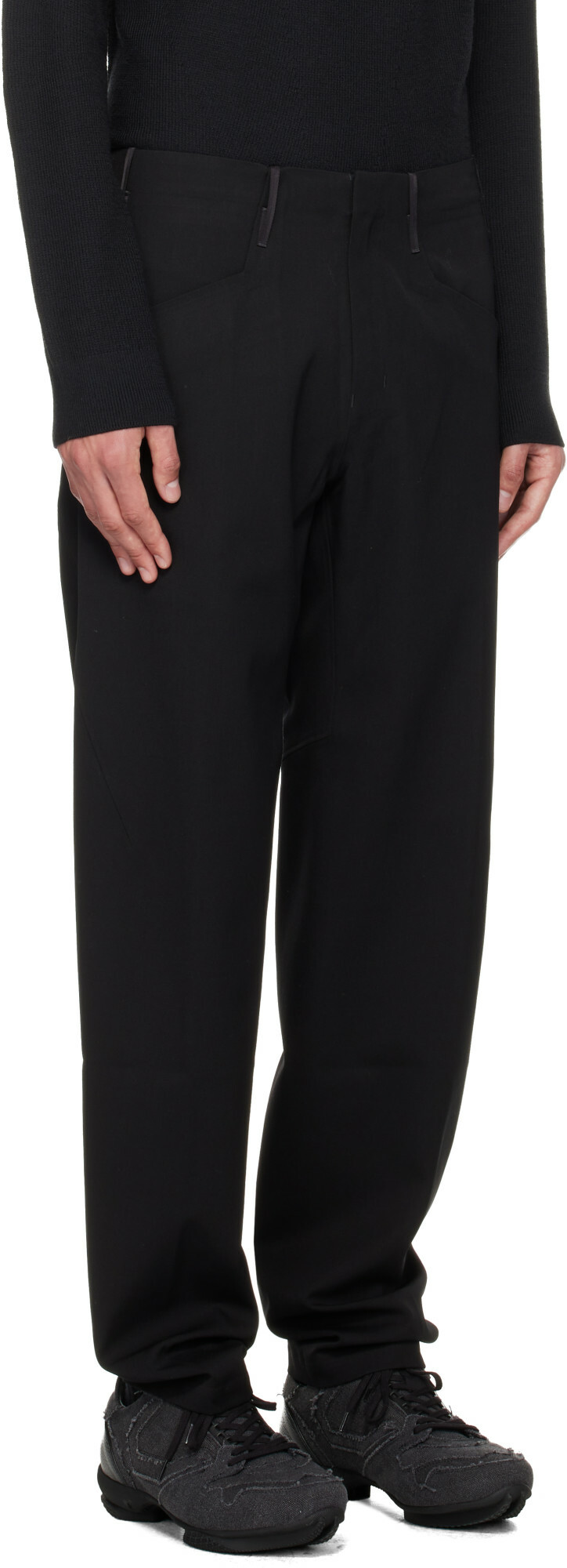 Veilance Black Voronoi Wool Trousers