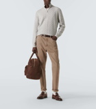 Brunello Cucinelli Cable-knit cashmere half-zip sweater