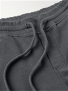 Orlebar Brown - Frederick Garment-Dyed Cotton and Linen-Blend Jersey Drawstring Shorts - Gray
