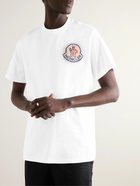 Moncler - Logo-Print Cotton-Jersey T-Shirt - White