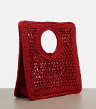 Jacquemus Spiaggia Small raffia top-handle bag
