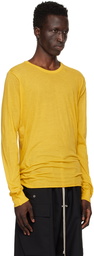 Rick Owens Yellow Porterville Basic Long Sleeve T-Shirt