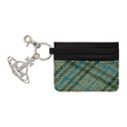 Vivienne Westwood Black and Green Aran Keyring Card Holder