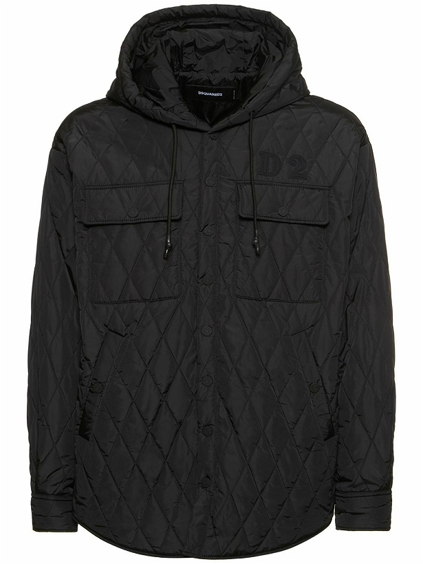 Photo: DSQUARED2 - Logo Quilted Puffer Jacket W/ Hood
