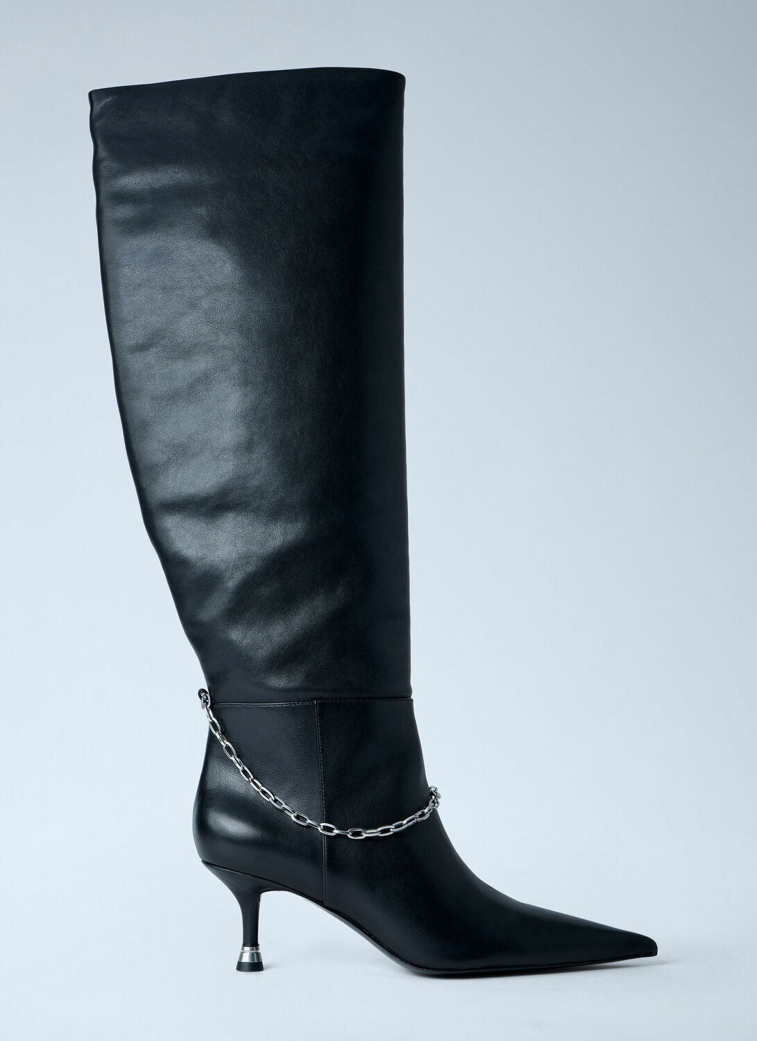 Alexander Wang Chain Detail Knee-High Leather Boots